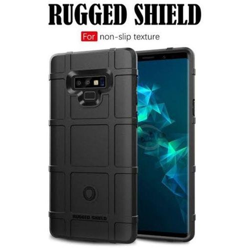 Rugged Shield Back Case For Samsung Note 9 - Black