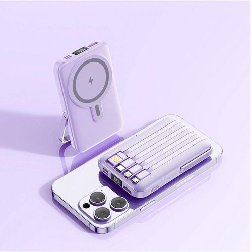 Wireless Magnetic 22.5W Super Fast Charging 10000 mAh Power Bank. Comes with Wired Digital Display