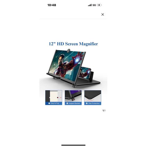 3D Mobile Phone Screen Magnifier – Foldable HD Video Amplifier Stand