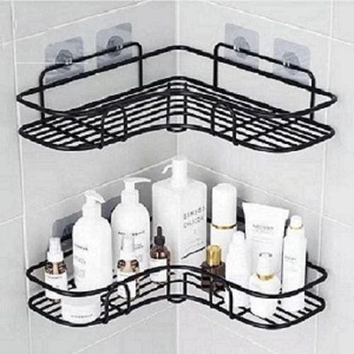 1pc Unique Bathroom /toilet Rack Iron Corner Shelf