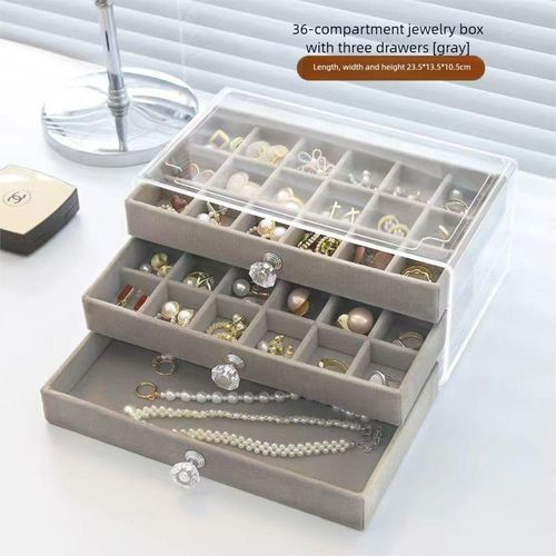 Simple Acrylic Drawer Type Jewelry Storage Box, Suitable For All Kinds Of Jewelry Storage And Storage.Jeweler