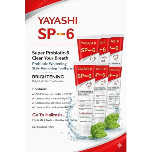 6pcs Sp-6 probiotic toothpaste