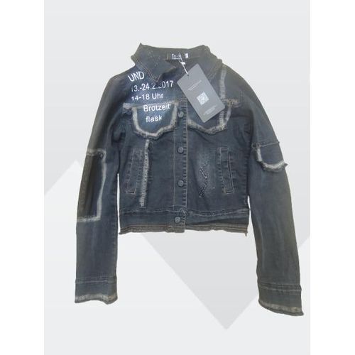 Super quality ladies patterned lightweight denim jacket
