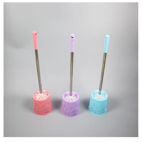 Silicone Toilet Brush With Base Toilet Cleaning Set