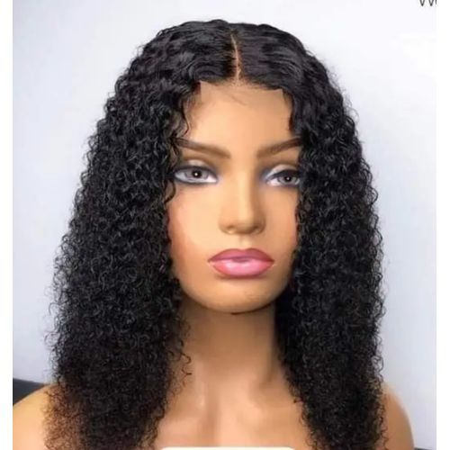 Waterwave Curly Wig With Part Closure-1b